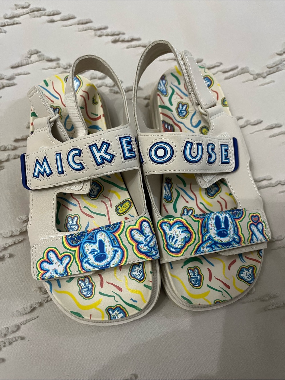 Zara Disney Mickey Mouse Adjustable Sandals | Kids Size 27